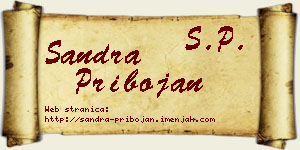 Sandra Pribojan vizit kartica
